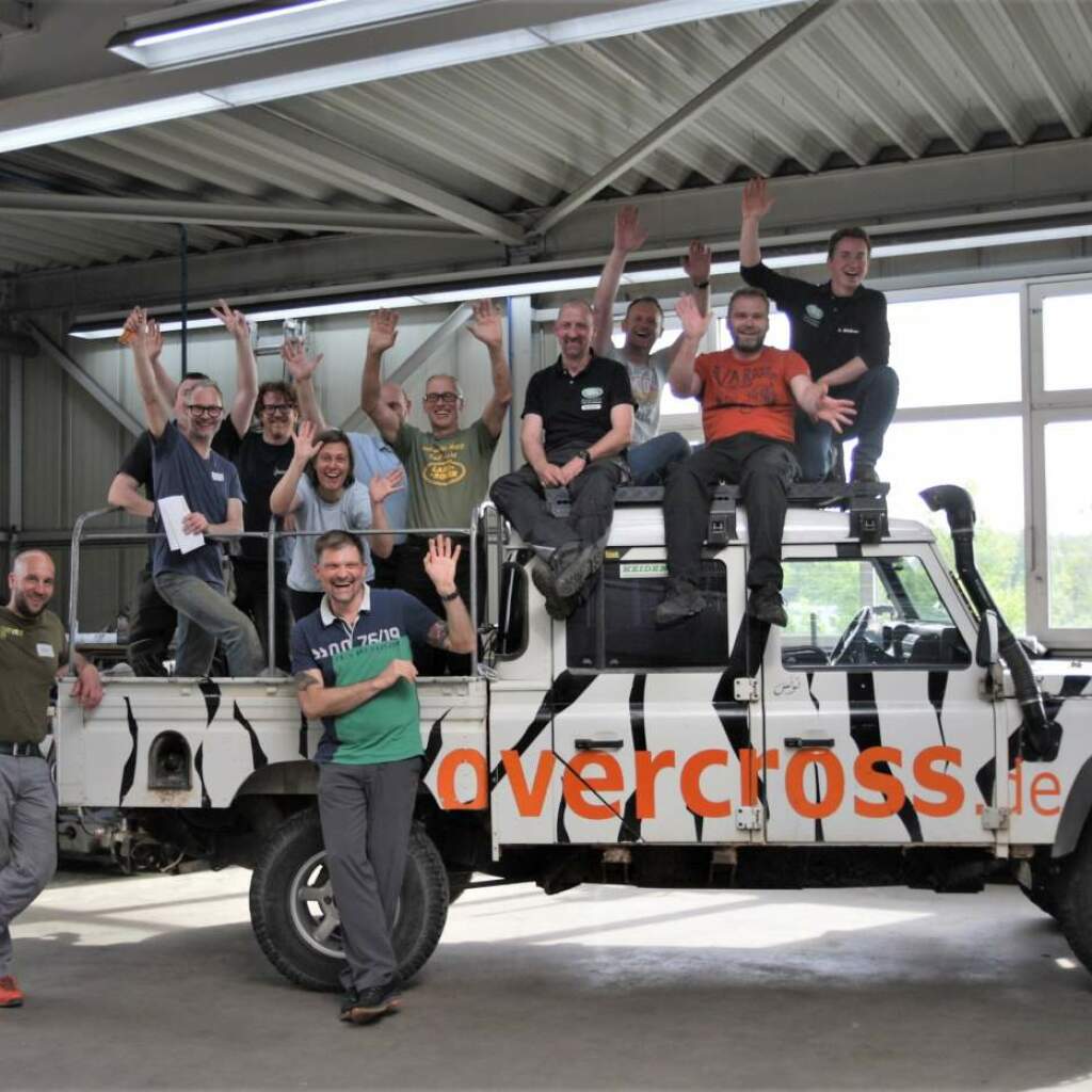 Offroad-Reisen Deutschland Schrauber Kursbeginn Mittagessen